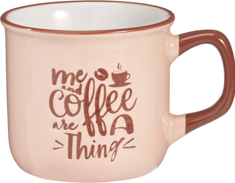 Beker aardewerk Coffee 160ml assori