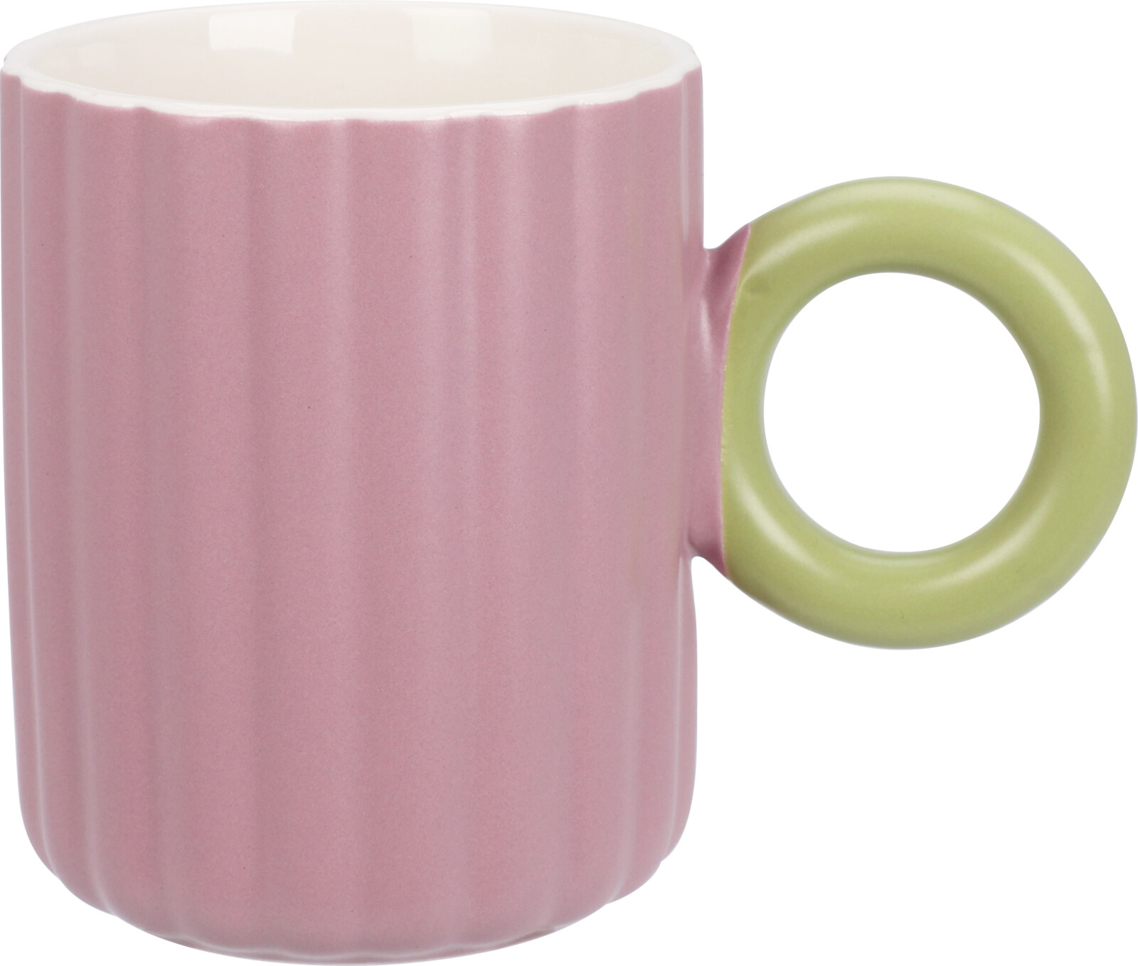 Beker 37cl rib pastel assorti
