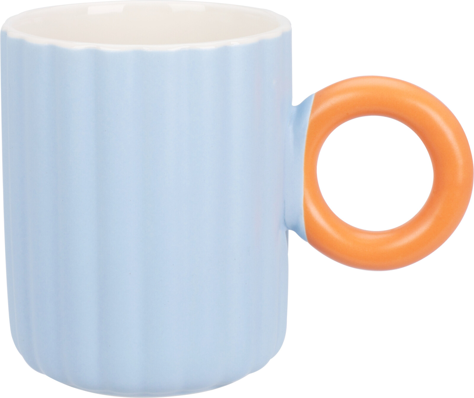Beker 37cl rib pastel assorti