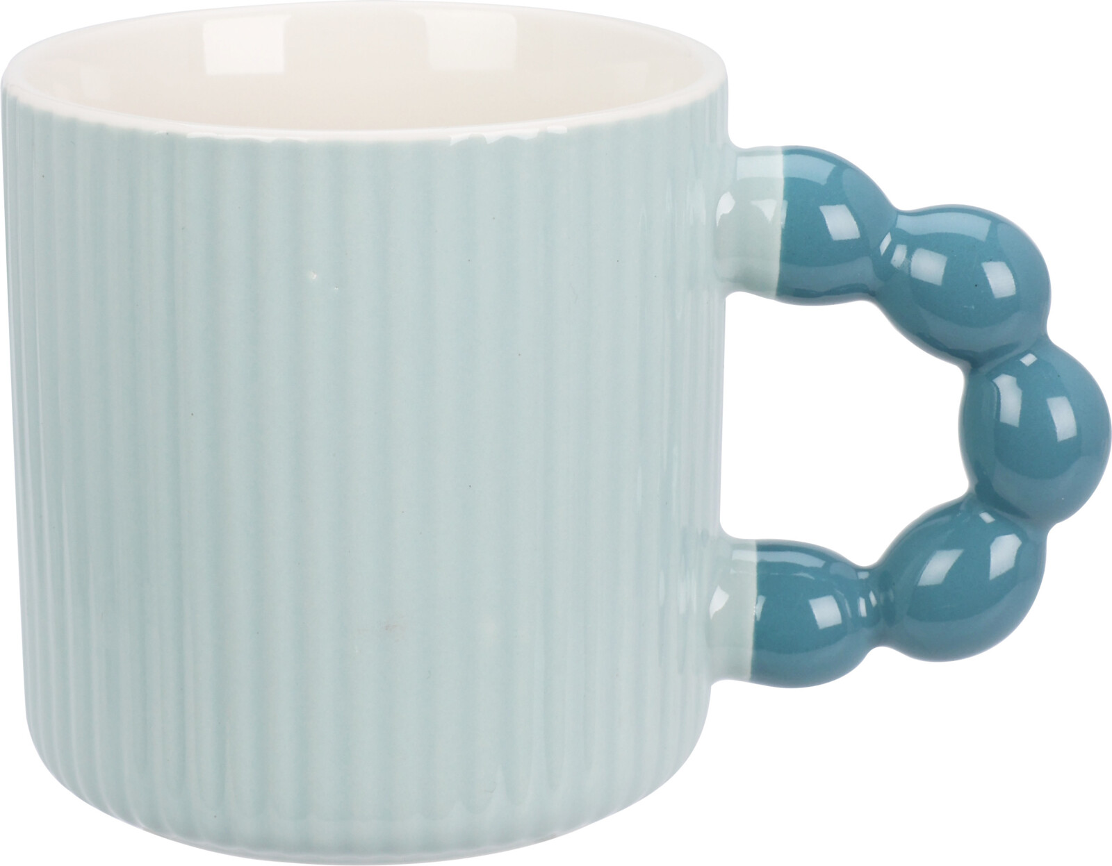 Beker 34cl rib pastel assorti