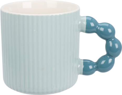 Beker 34cl rib pastel assorti