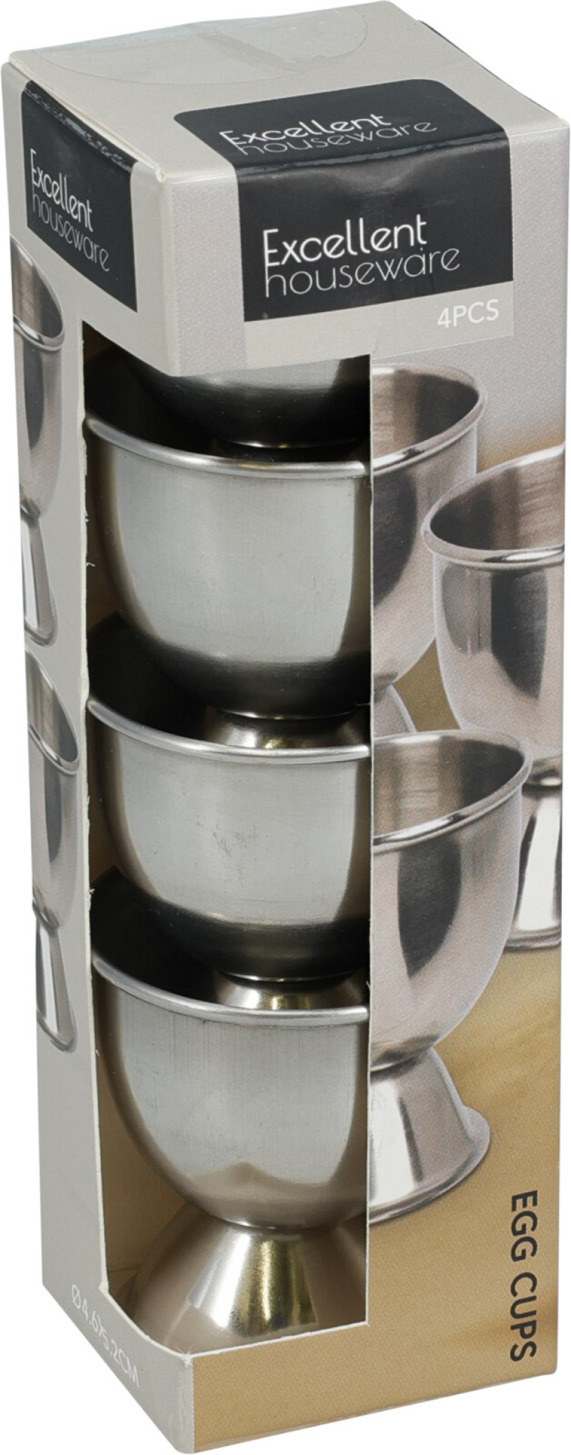 RVS Eierdoppen set 4 stuks