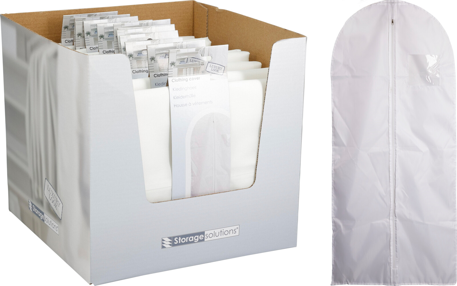 Kledinghoes 61x135cm - wit