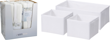 Organiser set 3 manden - wit