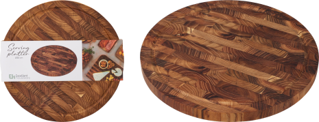 Snijplank Teak rond 28x2cm
