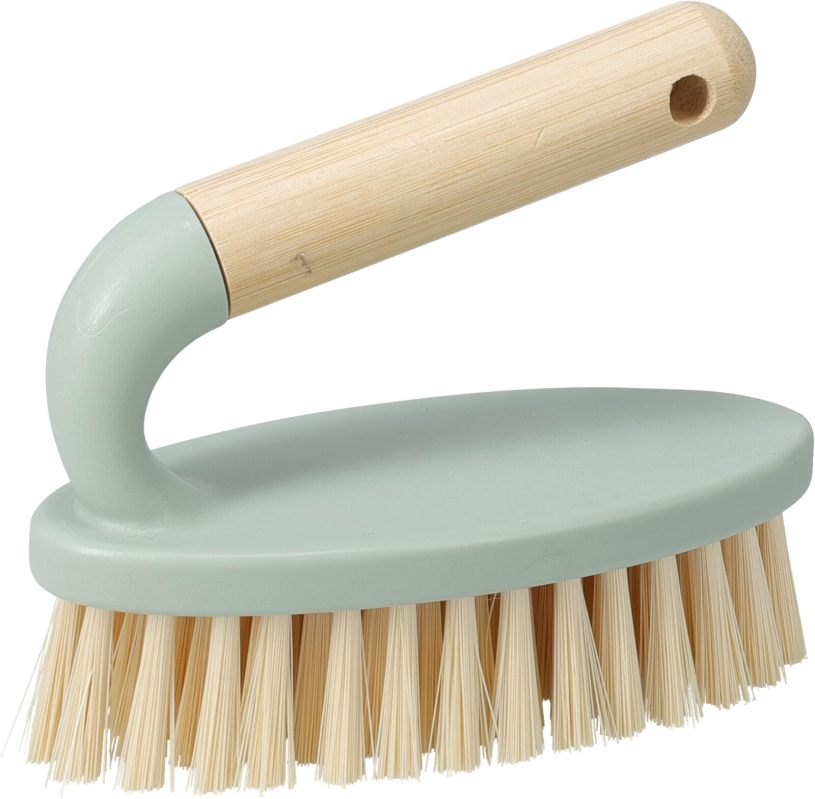 Werkborstel met bamboe handgreep - pastel 3 assorti