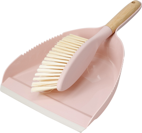 Stoffer en blik met bamboe handgreep - pastel 3 assorti