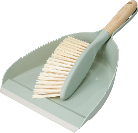 Stoffer en blik met bamboe handgreep - pastel 3 assorti