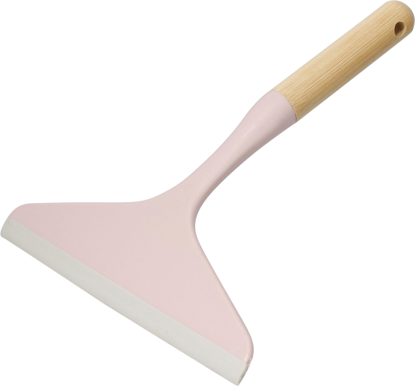 Raamwisser met bamboe handgreep - pastel 3 assorti