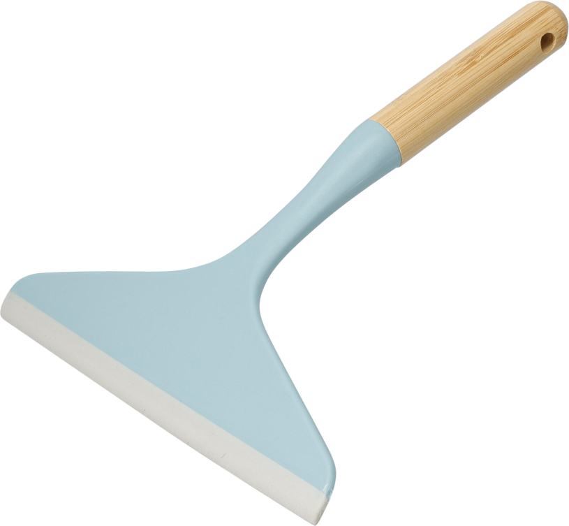 Raamwisser met bamboe handgreep - pastel 3 assorti