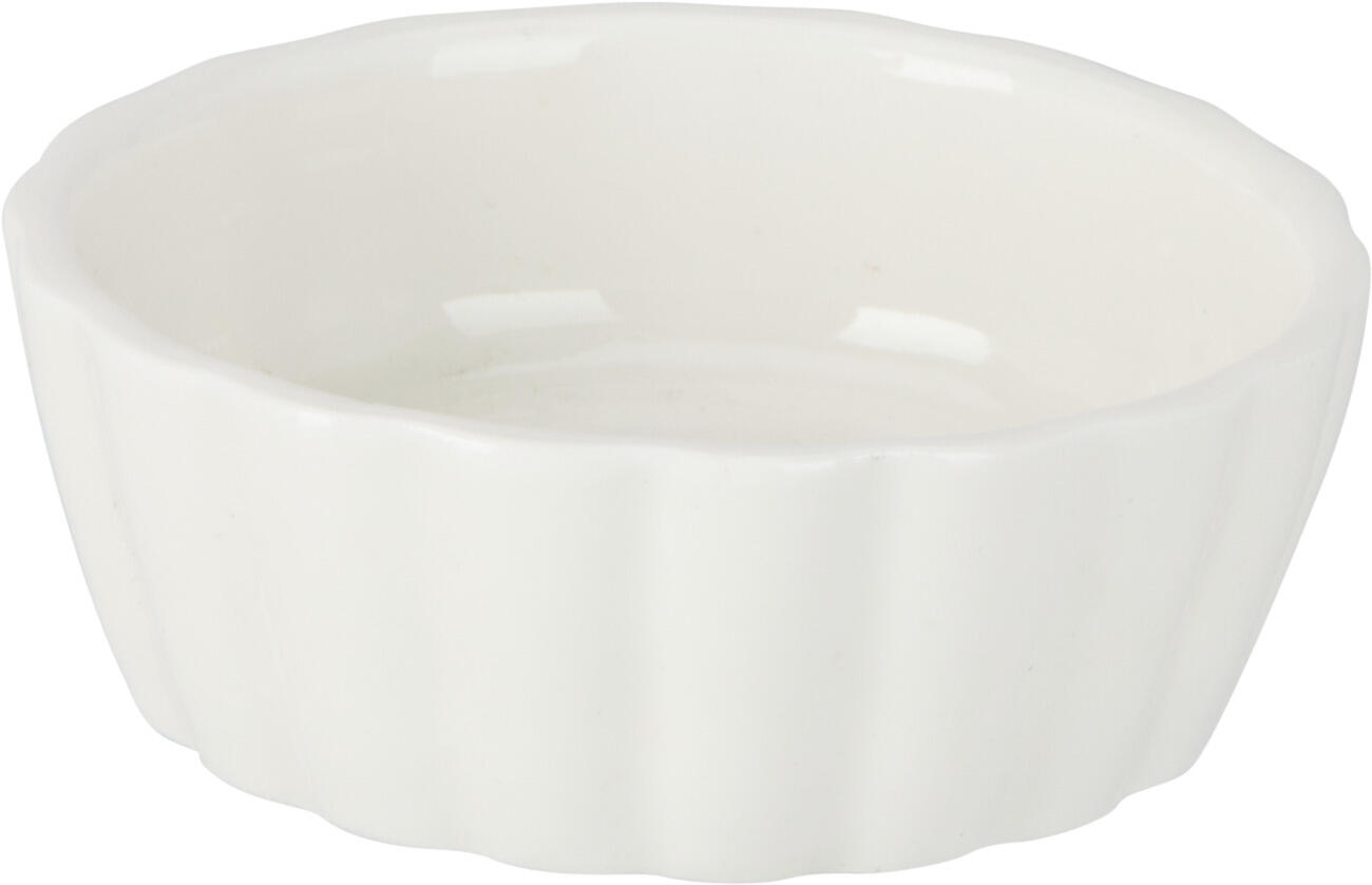 Snackschaal Porselein 8,5x3cm set 6 stuks