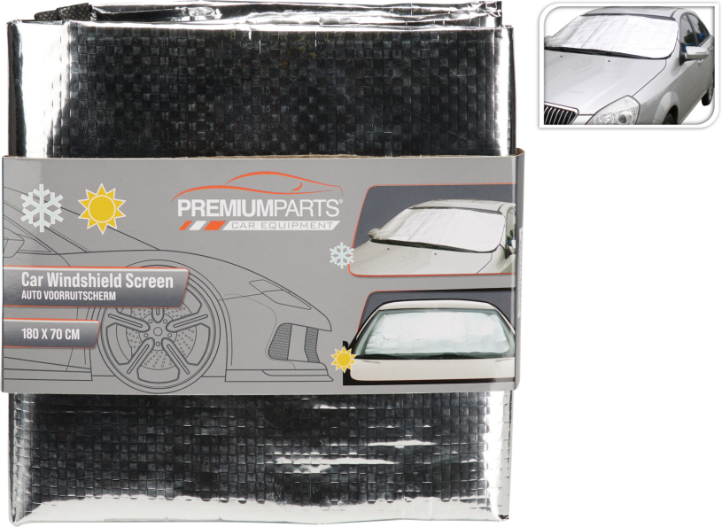 Auto voorruitscherm vorst/sneeuw/zon 180x70cm
