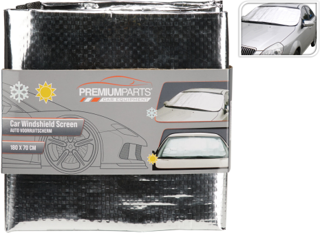Auto voorruitscherm vorst/sneeuw/zon 180x70cm