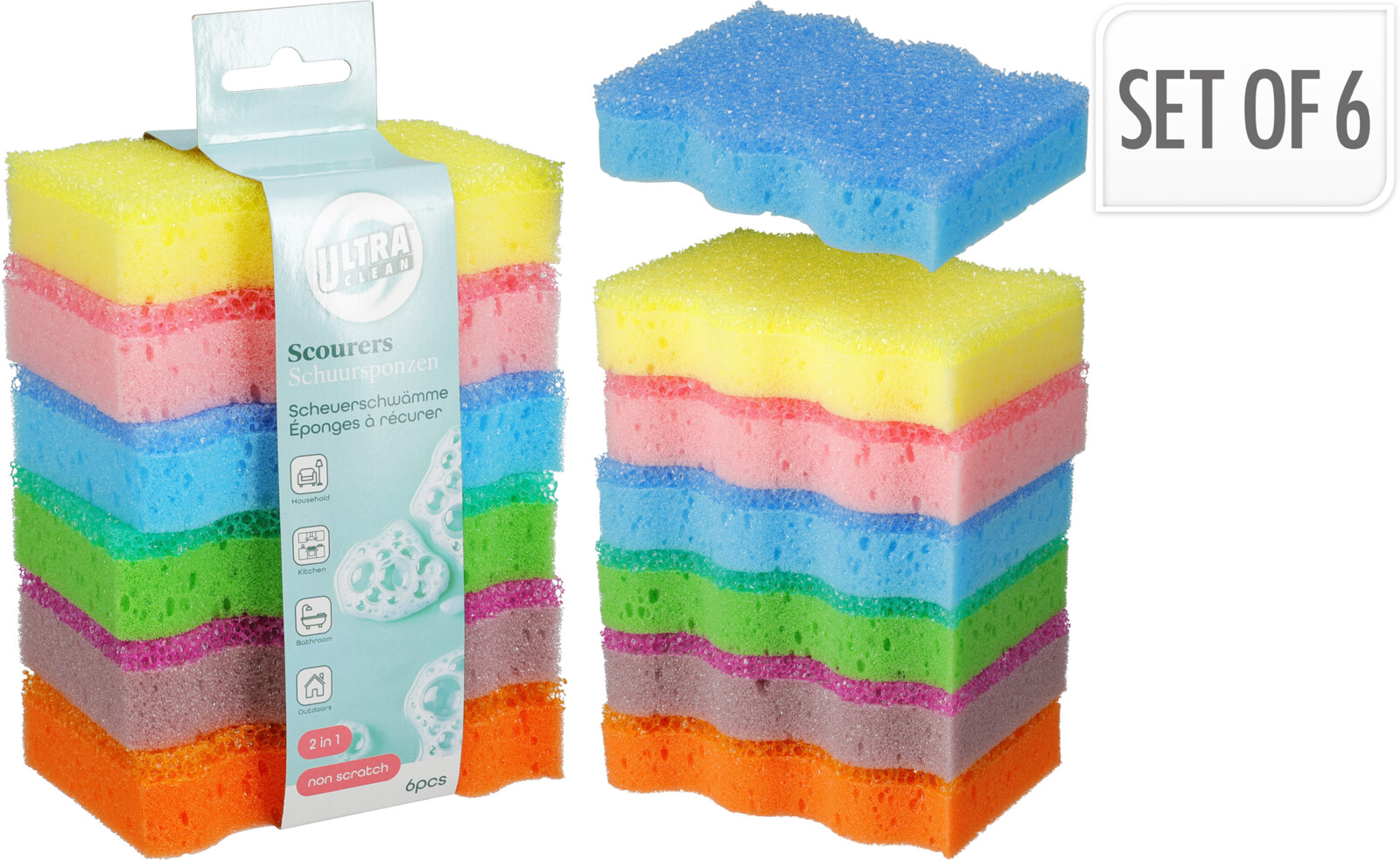 Schuurspons Non-Scratch 6 stuks