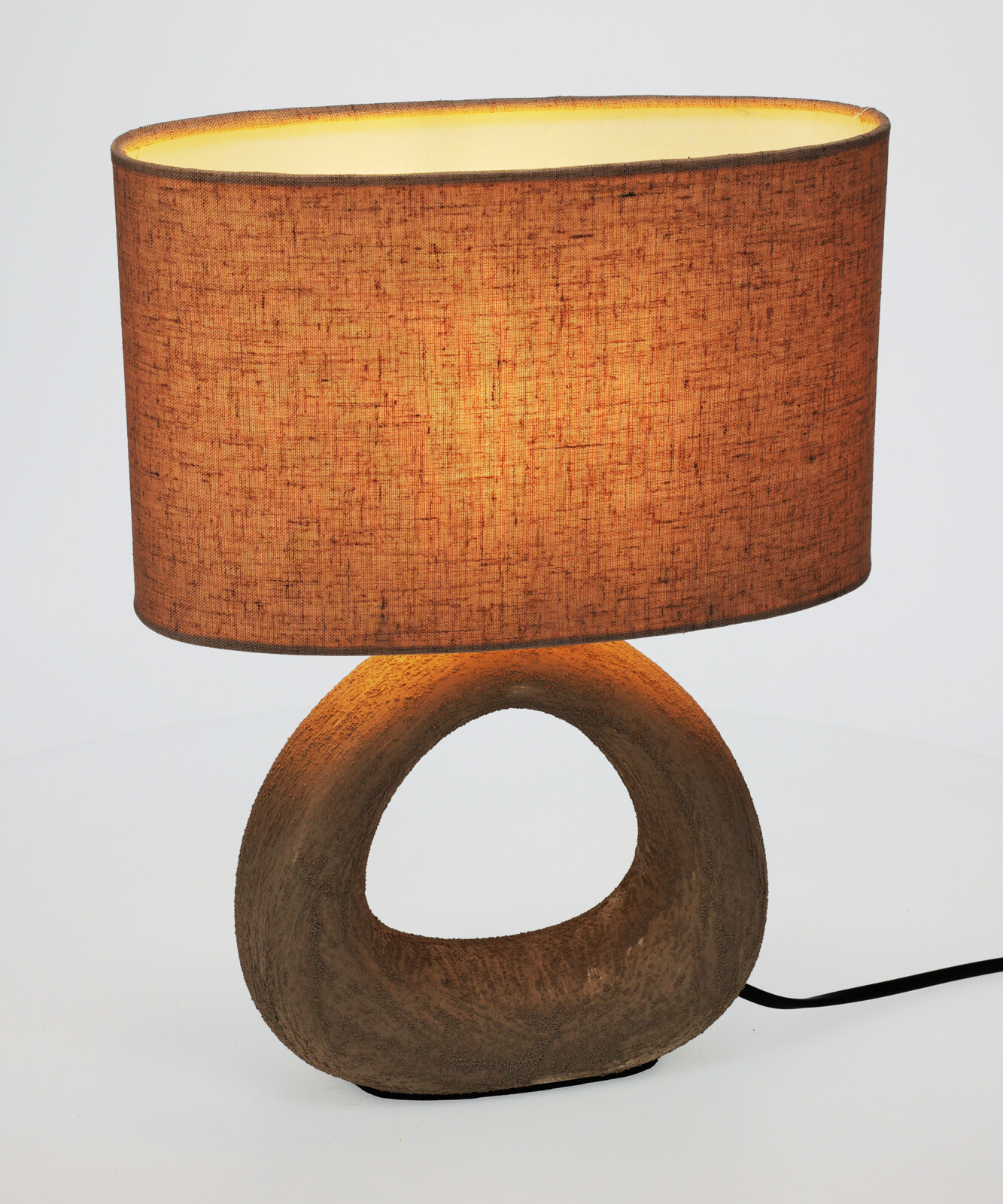 Tafellamp Stoneware Zand 34cm