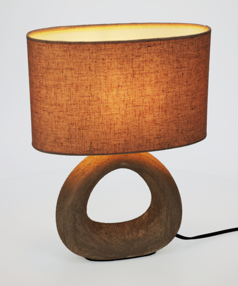 Tafellamp Stoneware Zand 34cm