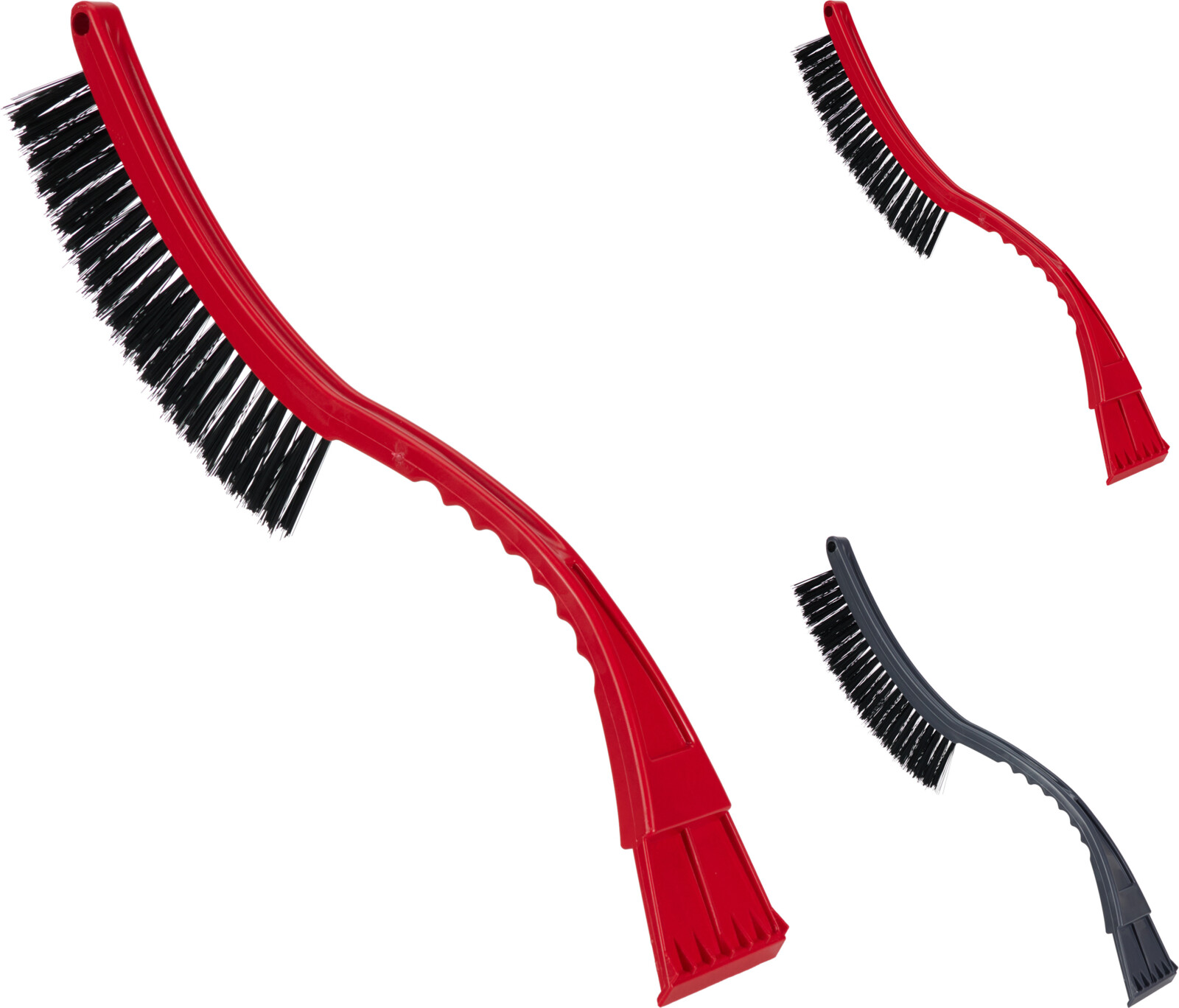 IJskrabber met borstel 51cm assorti