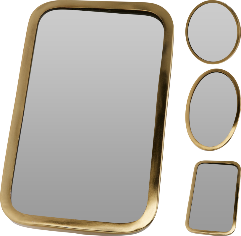 Spiegel Gold Metaal 2 ass.