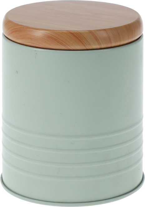 Voorraadblik met houten deksel assorti 85x105mm