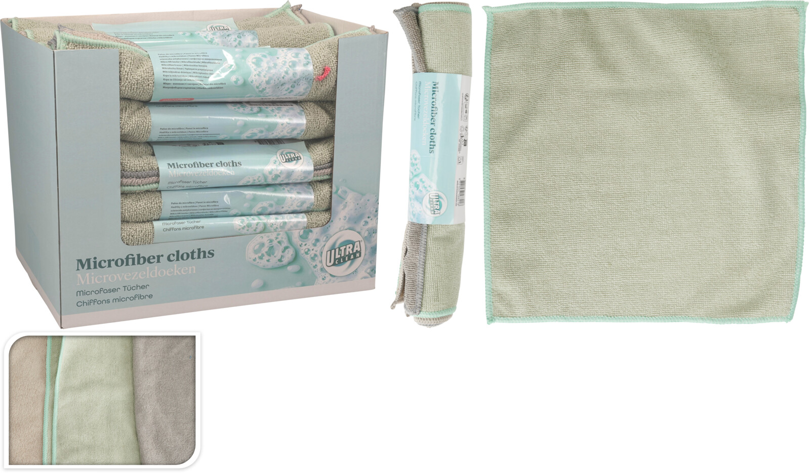 Ultra Clean microvezeldoeken 30x30cm 3 stuks