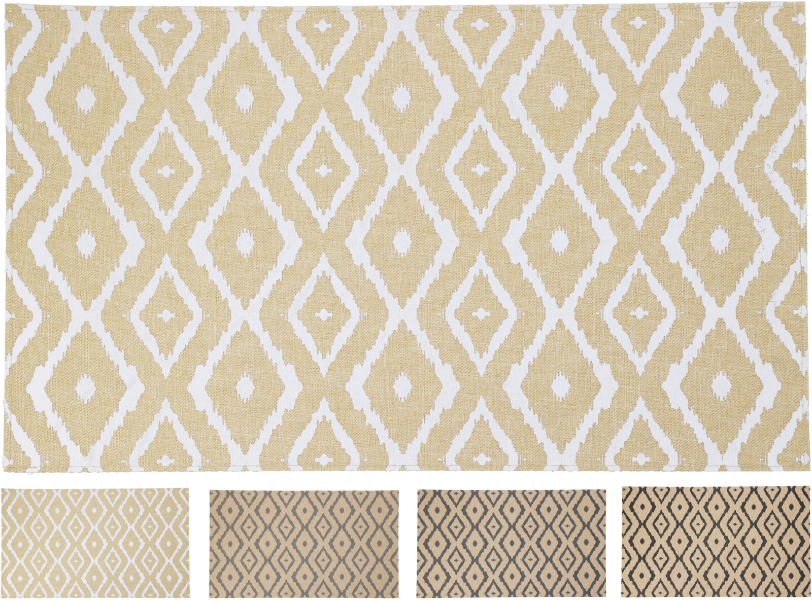 Placemat Poly Linnen 43x30cm assorti - zig zag