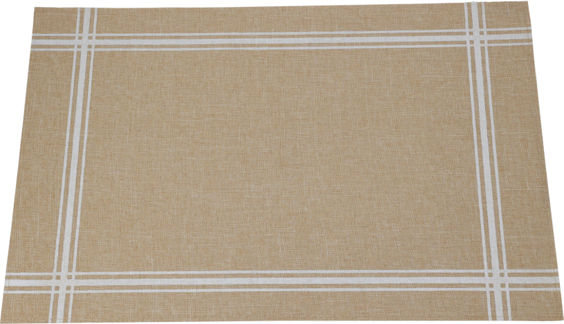 Placemat Poly Linnen 43x30cm assorti - square