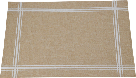 Placemat Poly Linnen 43x30cm assorti - square