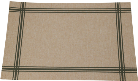 Placemat Poly Linnen 43x30cm assorti - square