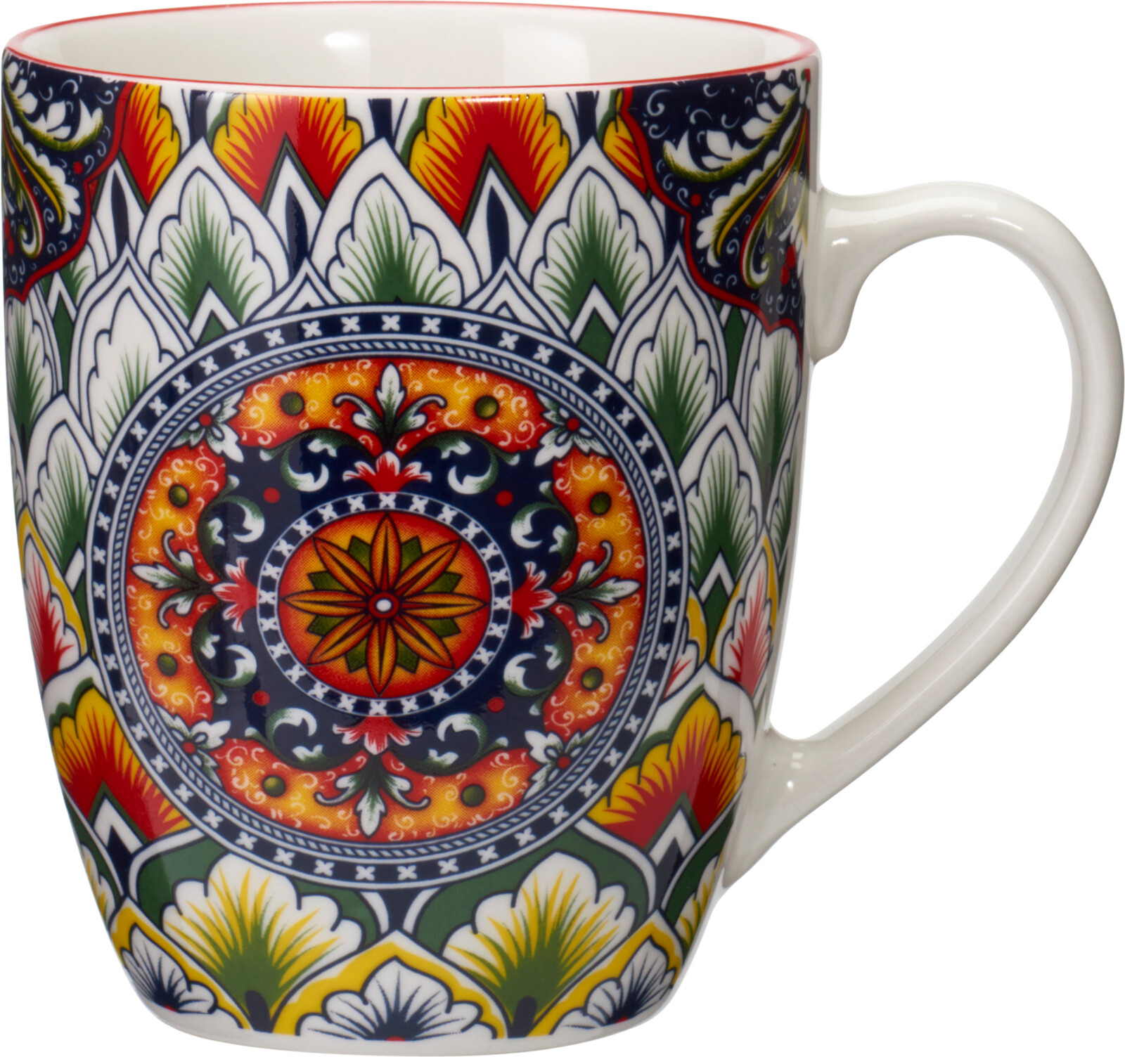 Beker porselein 35cl bohemian assorti