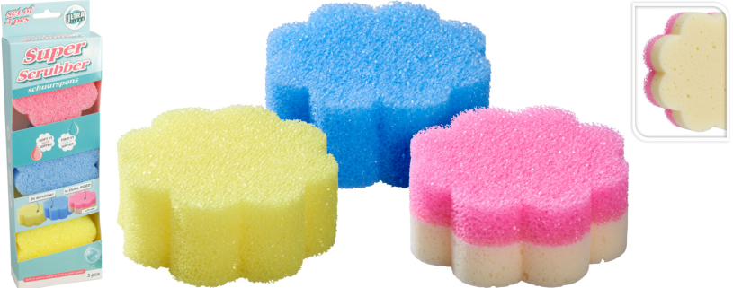 Schuurpons warm/koud 10cm 3 stuks