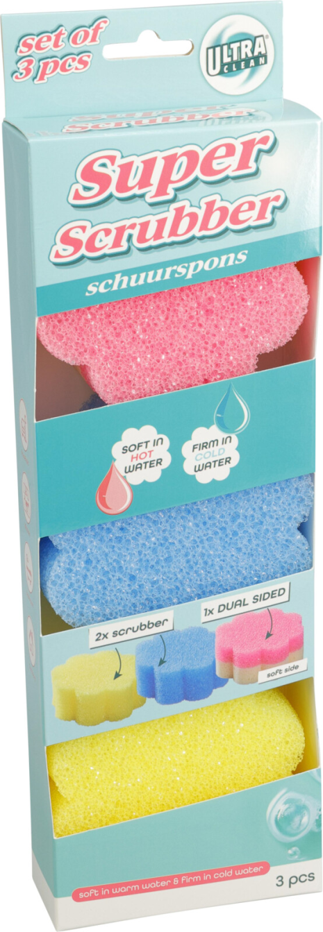 Schuurpons warm/koud 10cm 3 stuks