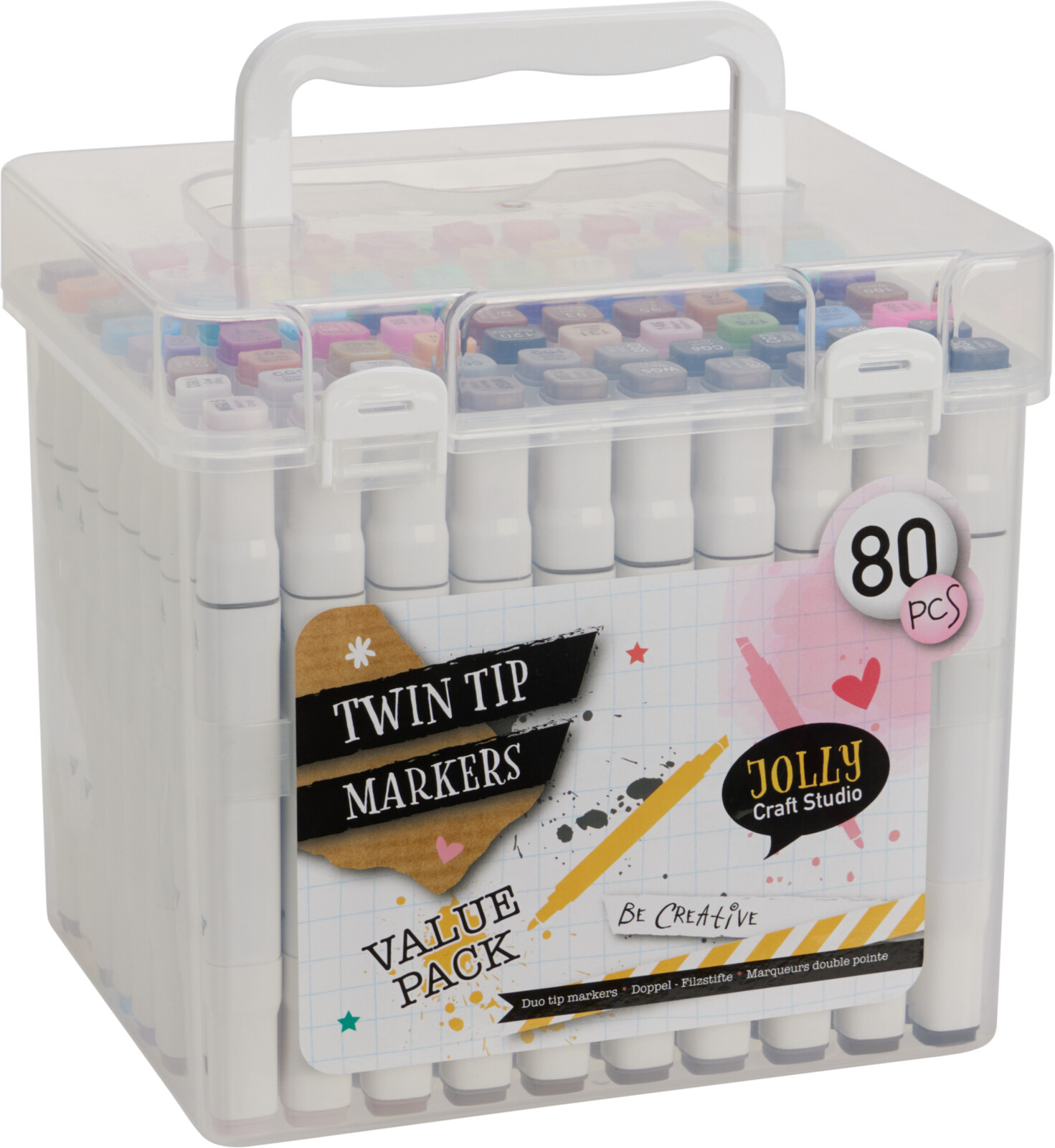 Viltstiften Markers Duo 80 stuks in koffer