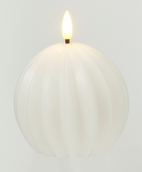 Waxkaars LED Bol Nudes 10cm 4 assorti