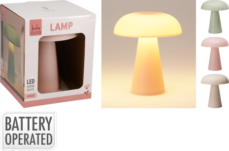 LED Paddestoel lamp 15cm assorti kleur