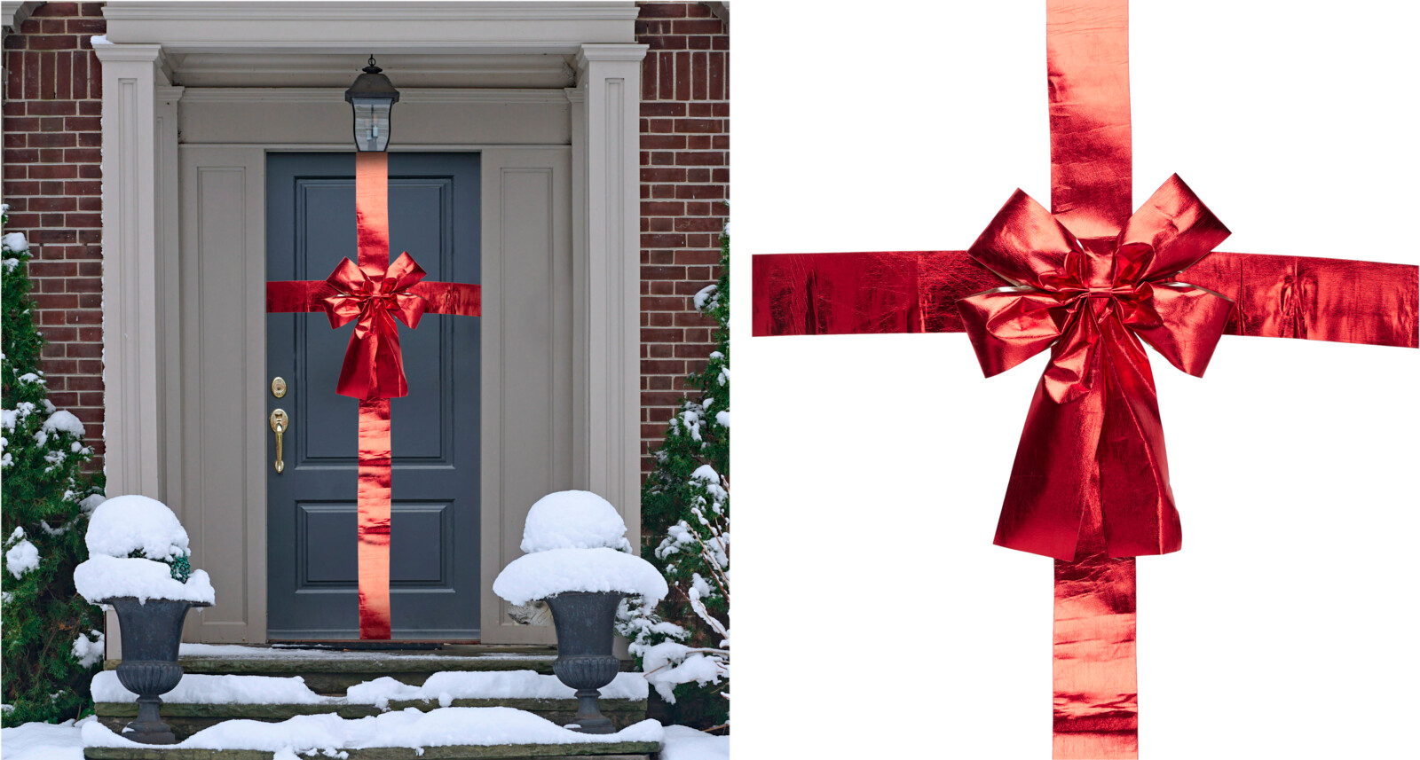 Deurstrik 33x42cm Rood