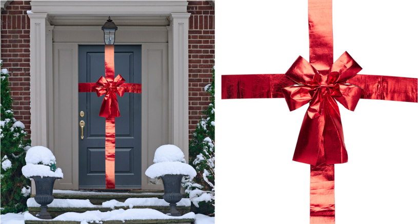 Deurstrik 33x42cm Rood