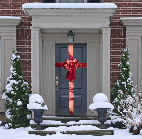 Deurstrik 33x42cm Rood