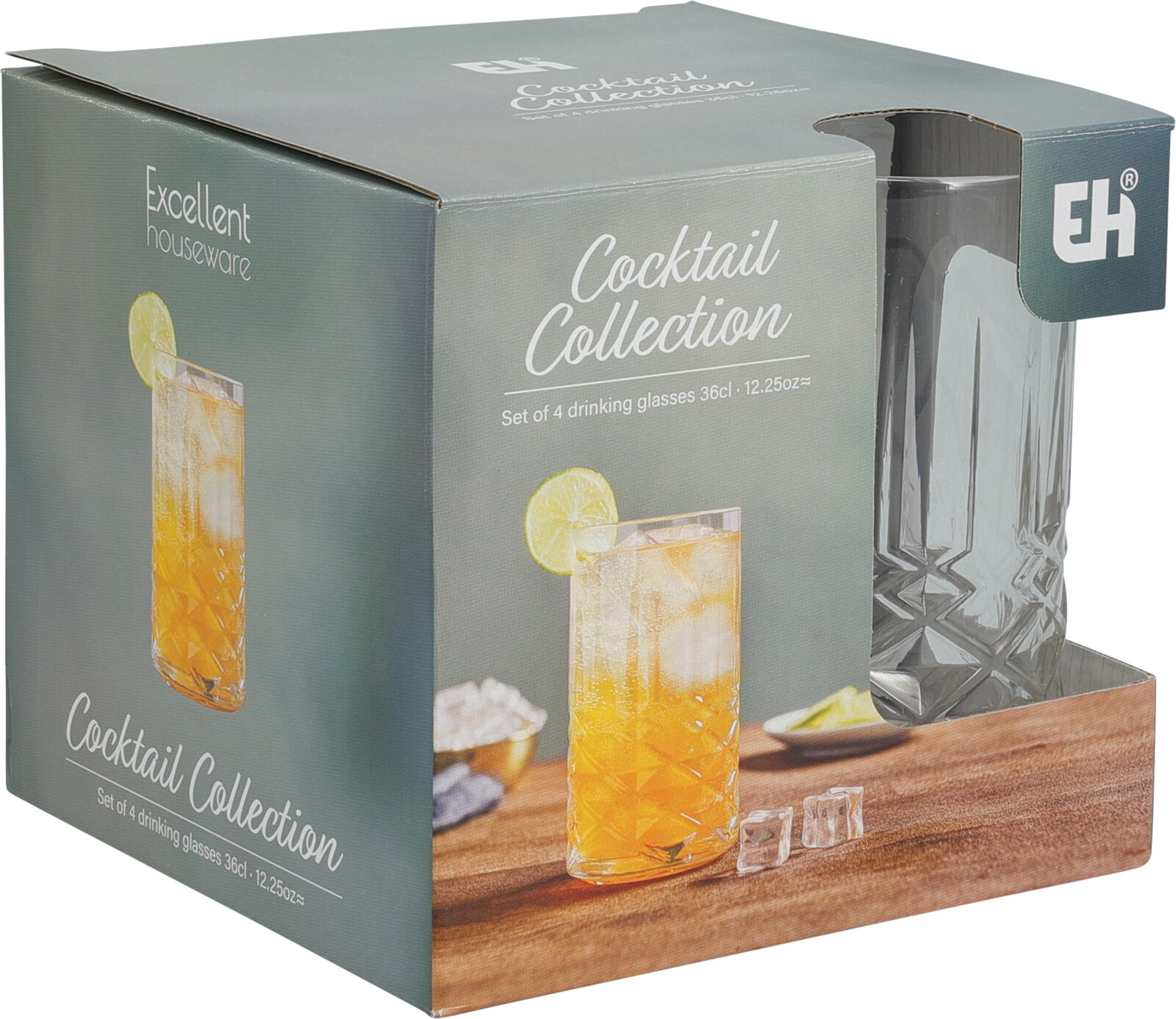 Cocktail Collection drinkglas 36cl 4 stuks