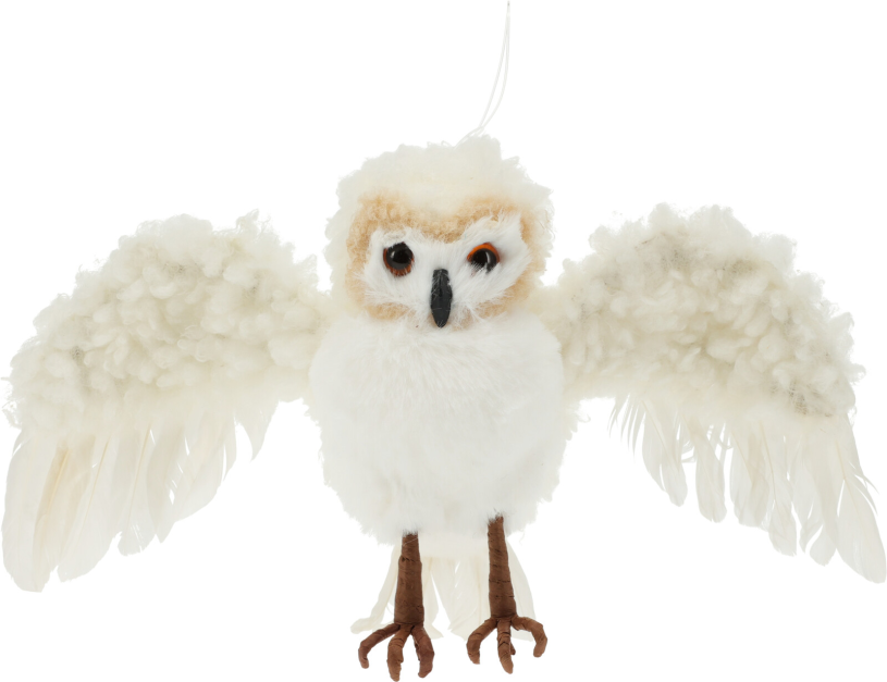 Decoratie Uil 20cm Wit