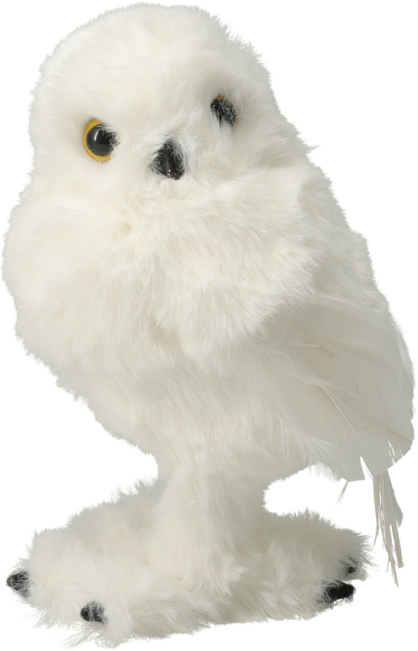 Uil staand 18cm 2 assorti - Wit