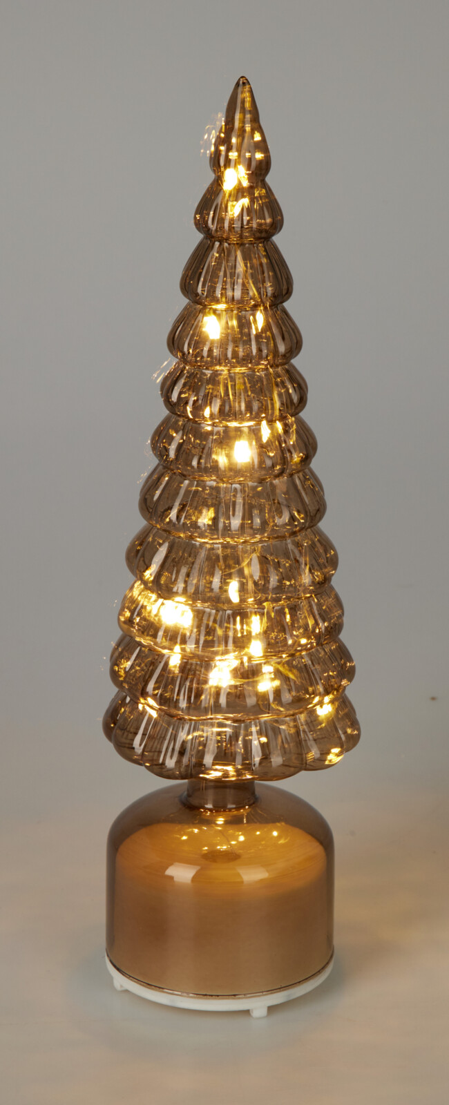 Kerstboom Glas Spinning 36cm Bruin 2 assorti