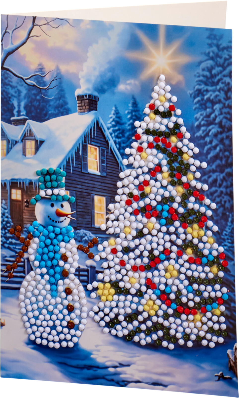 Diamond Painting Kerstkaarten set 4 stuks