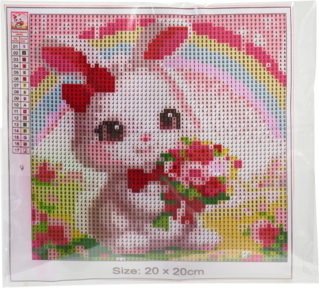 Diamon painting set 20x20cm Pasen 4 assorti