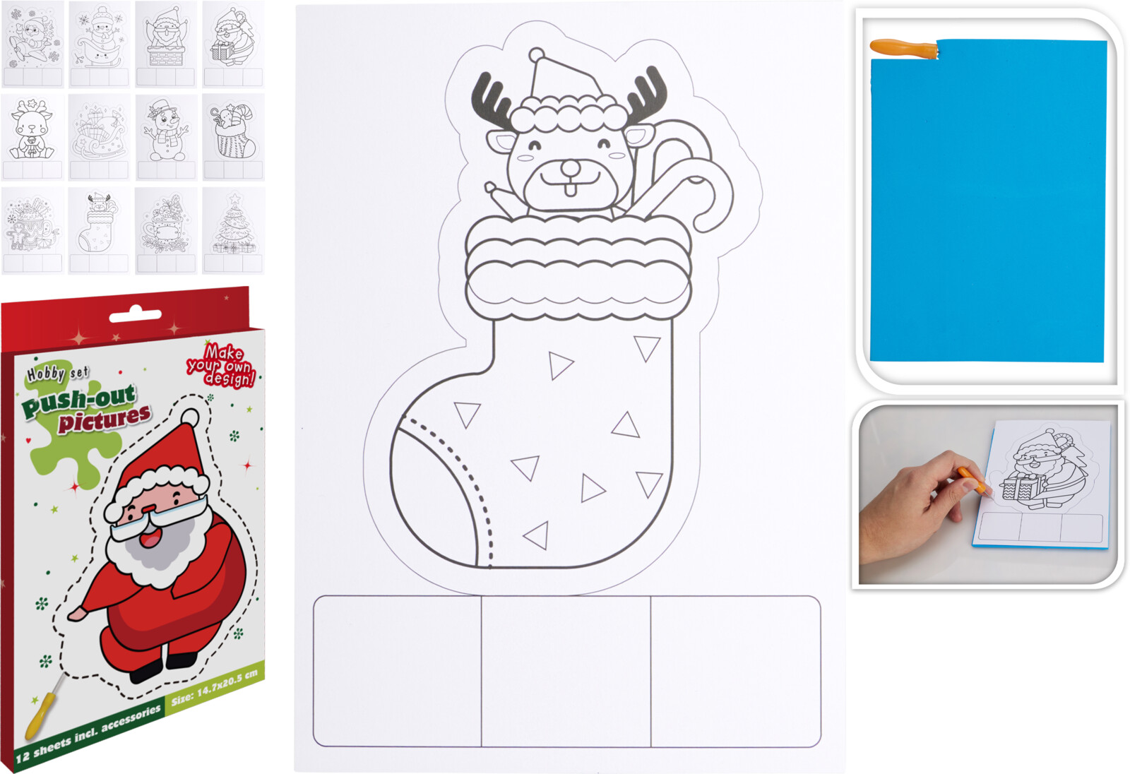 Kerst Prikblok set