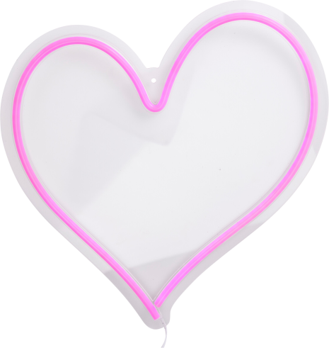 Hart Neon 34x32cm