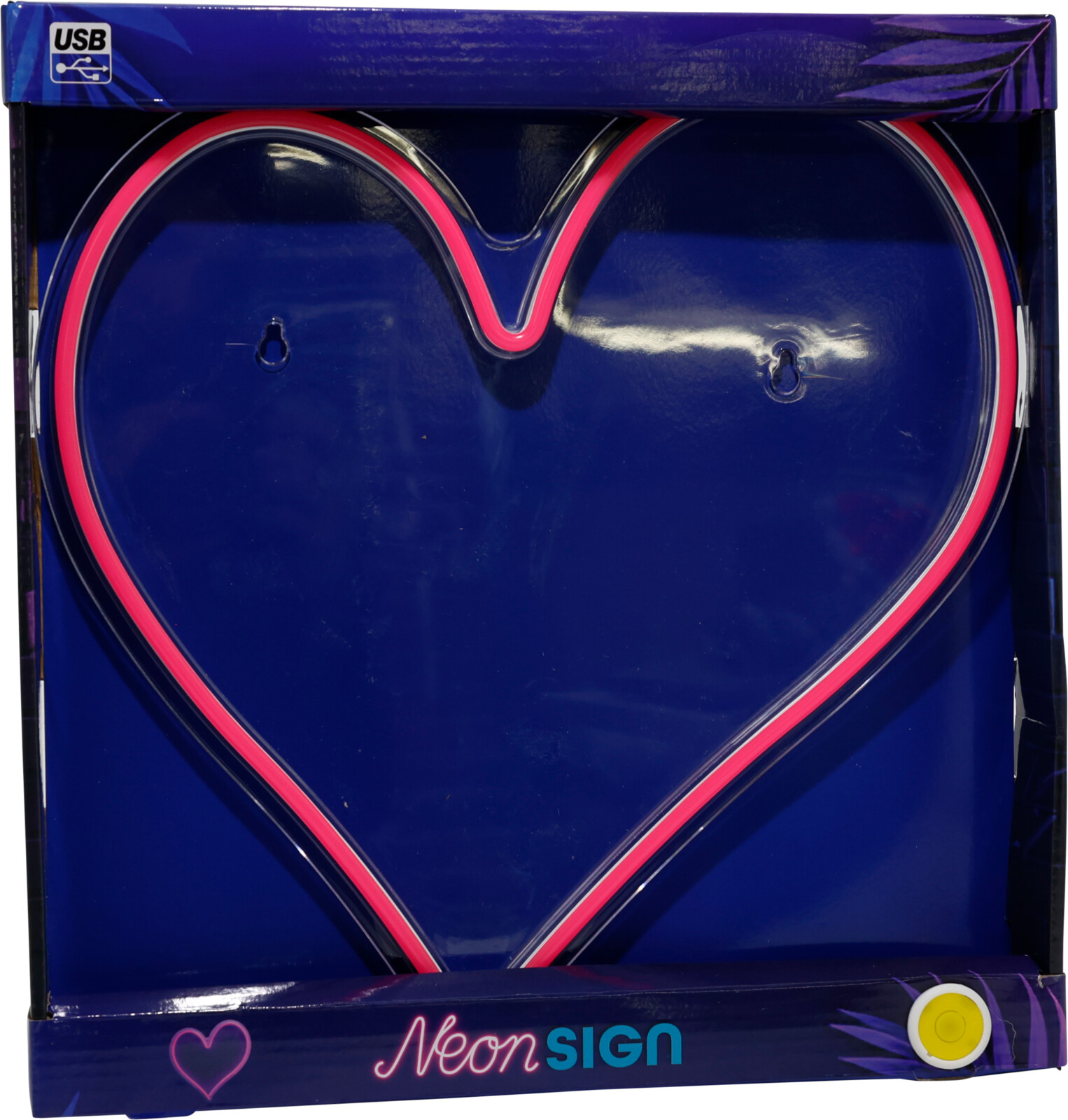 Hart Neon 34x32cm