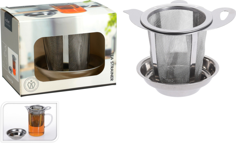 Theezeef RVS met houder
