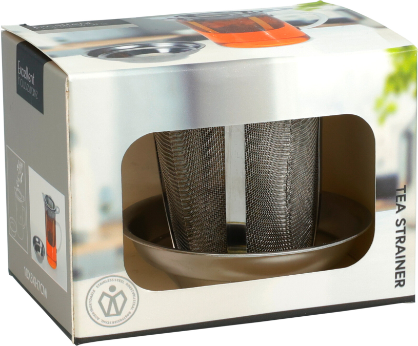 Theezeef RVS met houder