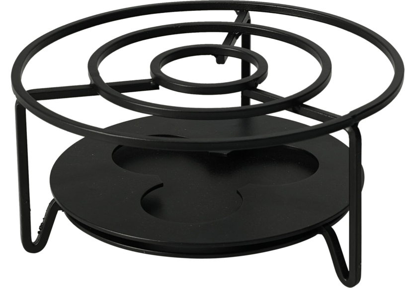 Rechaud RVS 160x80mm - zwart