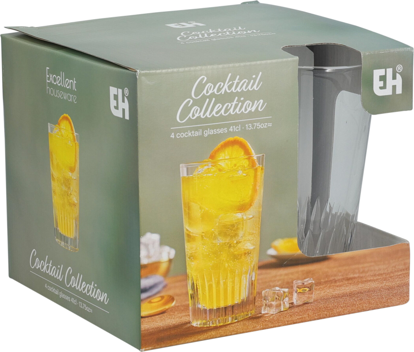 Cocktail Collection drinkglas 41cl 4 stuks